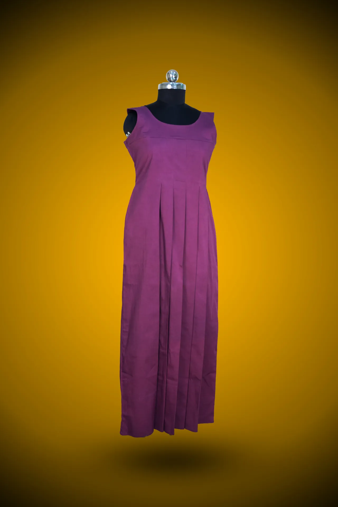 Plum purple A line dress