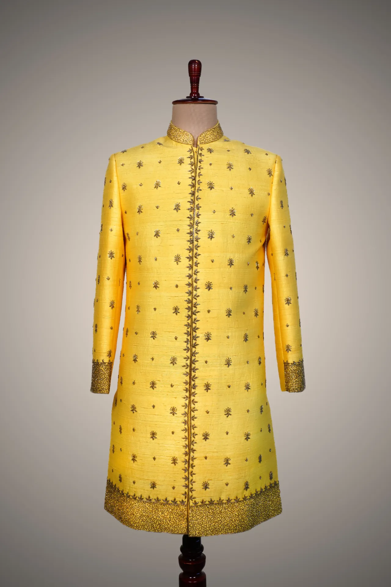 Mens wedding sherwani with hand embroidery
