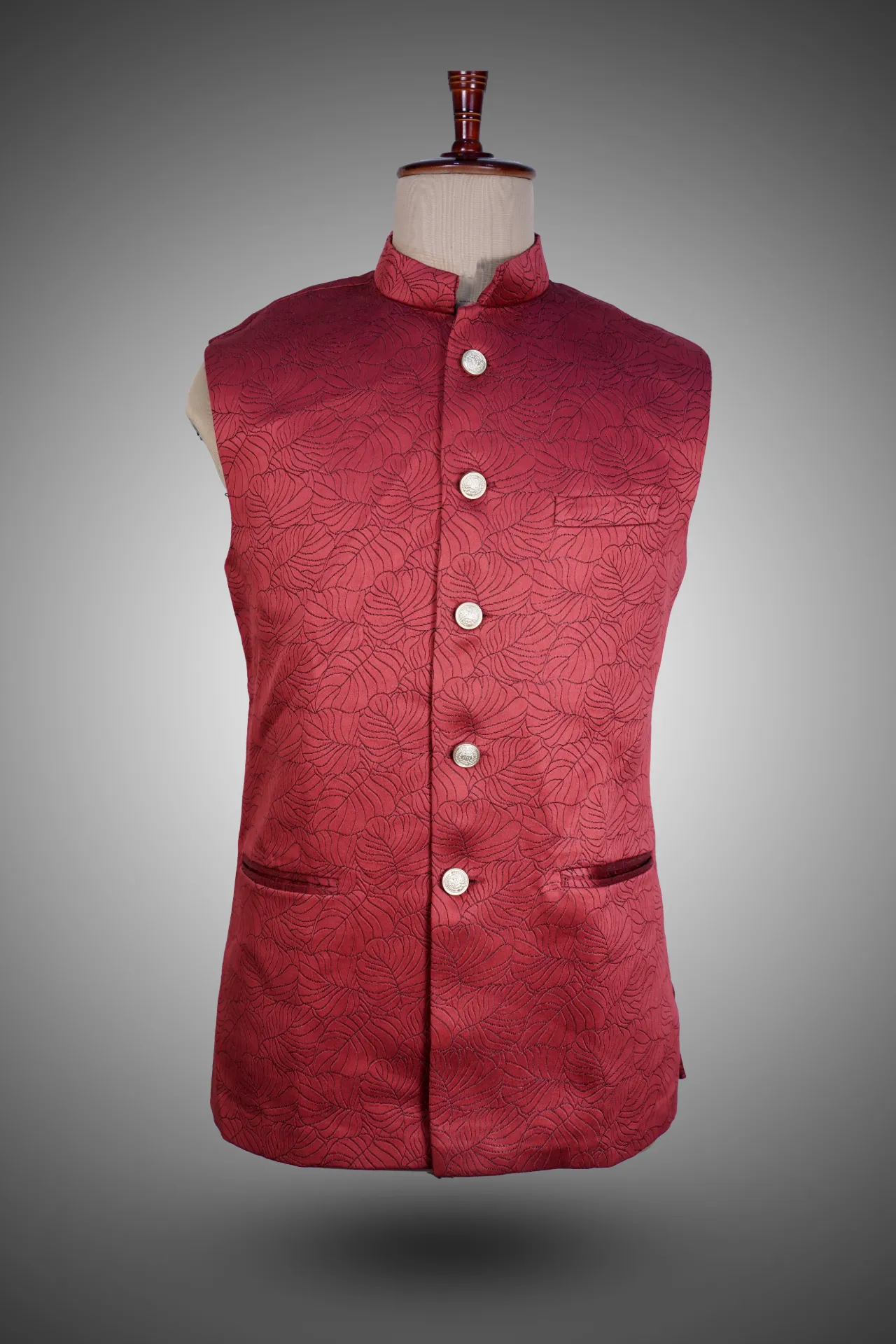 Maroon classic waistcoat